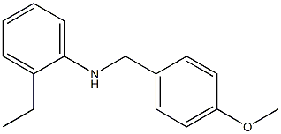 2-ethyl-N-[(4-methoxyphenyl)methyl]aniline Struktur