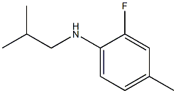 2-fluoro-4-methyl-N-(2-methylpropyl)aniline Struktur