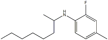 2-fluoro-4-methyl-N-(octan-2-yl)aniline Struktur