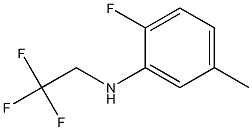 2-fluoro-5-methyl-N-(2,2,2-trifluoroethyl)aniline Struktur