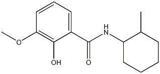 2-hydroxy-3-methoxy-N-(2-methylcyclohexyl)benzamide Struktur