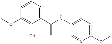 2-hydroxy-3-methoxy-N-(6-methoxypyridin-3-yl)benzamide Struktur