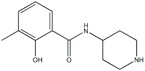 2-hydroxy-3-methyl-N-piperidin-4-ylbenzamide Struktur