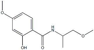 2-hydroxy-4-methoxy-N-(1-methoxypropan-2-yl)benzamide Struktur