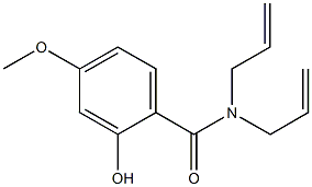 2-hydroxy-4-methoxy-N,N-bis(prop-2-en-1-yl)benzamide Struktur