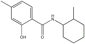 2-hydroxy-4-methyl-N-(2-methylcyclohexyl)benzamide Struktur