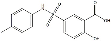 2-hydroxy-5-[(4-methylphenyl)sulfamoyl]benzoic acid Struktur