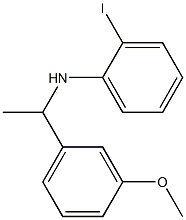 2-iodo-N-[1-(3-methoxyphenyl)ethyl]aniline Struktur