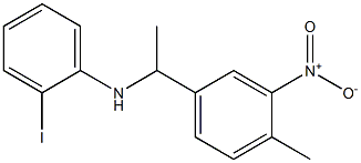 2-iodo-N-[1-(4-methyl-3-nitrophenyl)ethyl]aniline Struktur