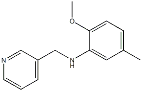 2-methoxy-5-methyl-N-(pyridin-3-ylmethyl)aniline Struktur