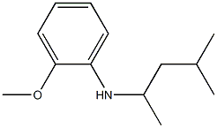 2-methoxy-N-(4-methylpentan-2-yl)aniline Struktur