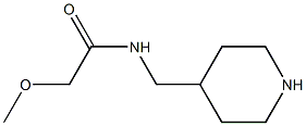 2-methoxy-N-(piperidin-4-ylmethyl)acetamide Struktur