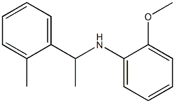 2-methoxy-N-[1-(2-methylphenyl)ethyl]aniline Struktur