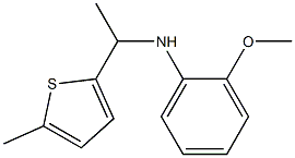 2-methoxy-N-[1-(5-methylthiophen-2-yl)ethyl]aniline Struktur