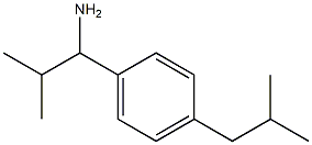 2-methyl-1-[4-(2-methylpropyl)phenyl]propan-1-amine Struktur