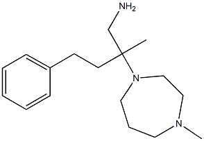 2-methyl-2-(4-methyl-1,4-diazepan-1-yl)-4-phenylbutan-1-amine Struktur