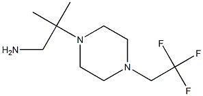 2-methyl-2-[4-(2,2,2-trifluoroethyl)piperazin-1-yl]propan-1-amine Struktur