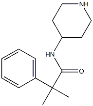 2-methyl-2-phenyl-N-(piperidin-4-yl)propanamide Struktur