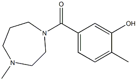 2-methyl-5-[(4-methyl-1,4-diazepan-1-yl)carbonyl]phenol Structure