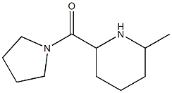 2-methyl-6-(pyrrolidin-1-ylcarbonyl)piperidine Struktur