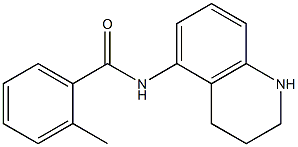 2-methyl-N-(1,2,3,4-tetrahydroquinolin-5-yl)benzamide Struktur