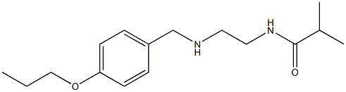 2-methyl-N-(2-{[(4-propoxyphenyl)methyl]amino}ethyl)propanamide Struktur