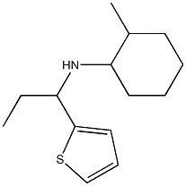 2-methyl-N-[1-(thiophen-2-yl)propyl]cyclohexan-1-amine Struktur