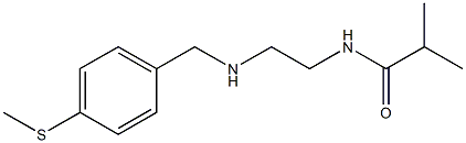 2-methyl-N-[2-({[4-(methylsulfanyl)phenyl]methyl}amino)ethyl]propanamide Struktur