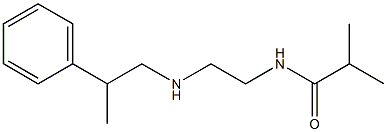 2-methyl-N-{2-[(2-phenylpropyl)amino]ethyl}propanamide Struktur