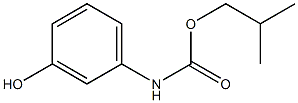 2-methylpropyl N-(3-hydroxyphenyl)carbamate Struktur