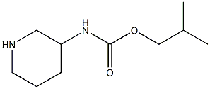 2-methylpropyl N-(piperidin-3-yl)carbamate Struktur