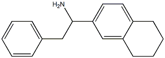 2-phenyl-1-(5,6,7,8-tetrahydronaphthalen-2-yl)ethan-1-amine Struktur