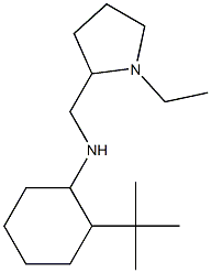 2-tert-butyl-N-[(1-ethylpyrrolidin-2-yl)methyl]cyclohexan-1-amine Struktur