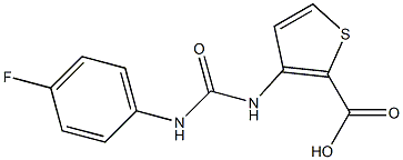 3-({[(4-fluorophenyl)amino]carbonyl}amino)thiophene-2-carboxylic acid Struktur