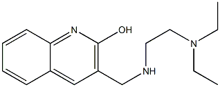 3-({[2-(diethylamino)ethyl]amino}methyl)quinolin-2-ol Struktur