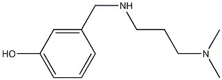 3-({[3-(dimethylamino)propyl]amino}methyl)phenol Struktur