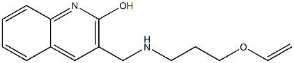 3-({[3-(ethenyloxy)propyl]amino}methyl)quinolin-2-ol Struktur