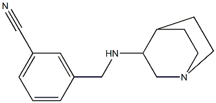 3-({1-azabicyclo[2.2.2]octan-3-ylamino}methyl)benzonitrile Struktur