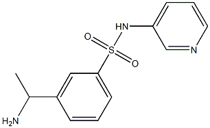 3-(1-aminoethyl)-N-(pyridin-3-yl)benzene-1-sulfonamide Struktur