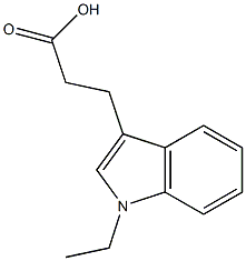 3-(1-ethyl-1H-indol-3-yl)propanoic acid Struktur