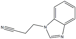 3-(1H-1,3-benzodiazol-1-yl)propanenitrile Struktur