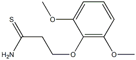 3-(2,6-dimethoxyphenoxy)propanethioamide Struktur