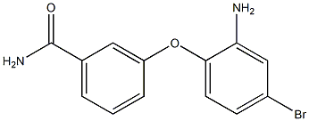 3-(2-amino-4-bromophenoxy)benzamide Struktur