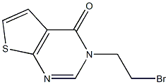 3-(2-bromoethyl)thieno[2,3-d]pyrimidin-4(3H)-one Struktur