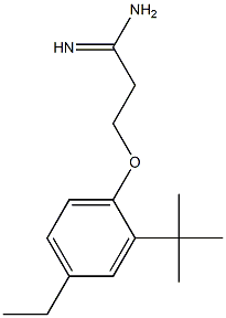 3-(2-tert-butyl-4-ethylphenoxy)propanimidamide Struktur