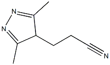 3-(3,5-dimethyl-4H-pyrazol-4-yl)propanenitrile Struktur