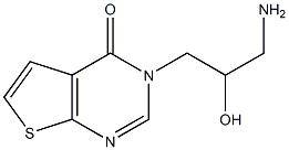 3-(3-amino-2-hydroxypropyl)-3H,4H-thieno[2,3-d]pyrimidin-4-one Struktur