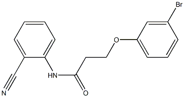 3-(3-bromophenoxy)-N-(2-cyanophenyl)propanamide Struktur