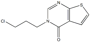 3-(3-chloropropyl)-3H,4H-thieno[2,3-d]pyrimidin-4-one Struktur