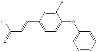 3-(3-fluoro-4-phenoxyphenyl)prop-2-enoic acid Struktur